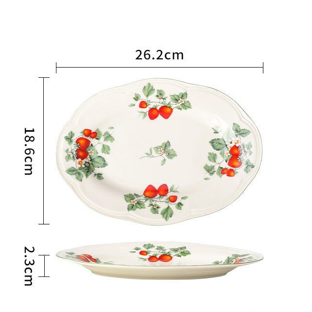 Strawberries Dining Collection -Dinnerware- Delicors
