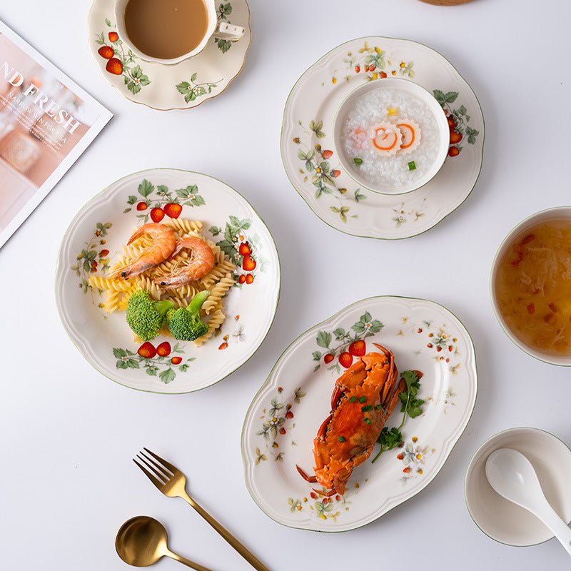 Strawberries Dining Collection -Dinnerware- Delicors