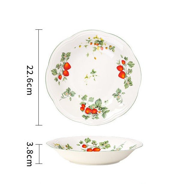 Strawberries Dining Collection -Dinnerware- Delicors