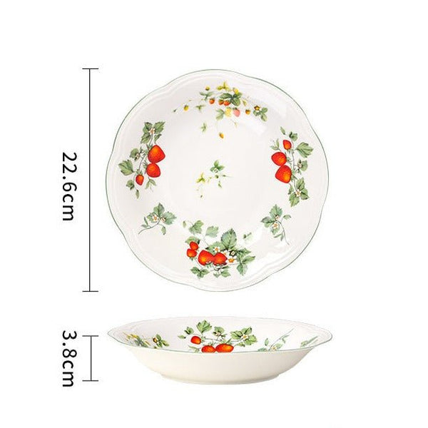 Strawberries Dining Collection -Dinnerware- Delicors