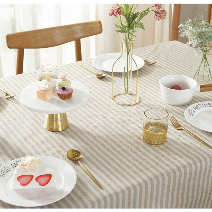 Striped Tassel Table Cloth Collection -Table Cloth- Delicors