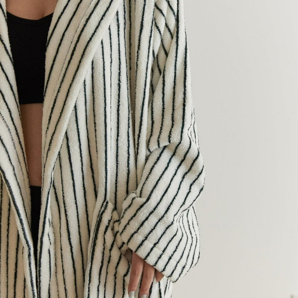 Stripes Away Bathrobe -Bathrobe- Delicors