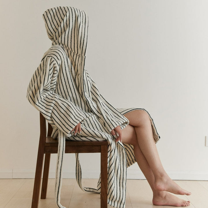 Stripes Away Bathrobe -Bathrobe- Delicors