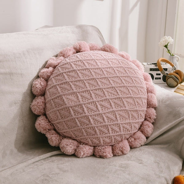Sunflower Pom Pom Cushions -Cushion- Delicors