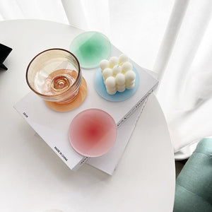 Sunset Gradient Acrylic Coasters Collection -- Delicors