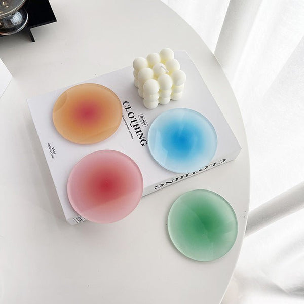 Sunset Gradient Acrylic Coasters Collection -- Delicors