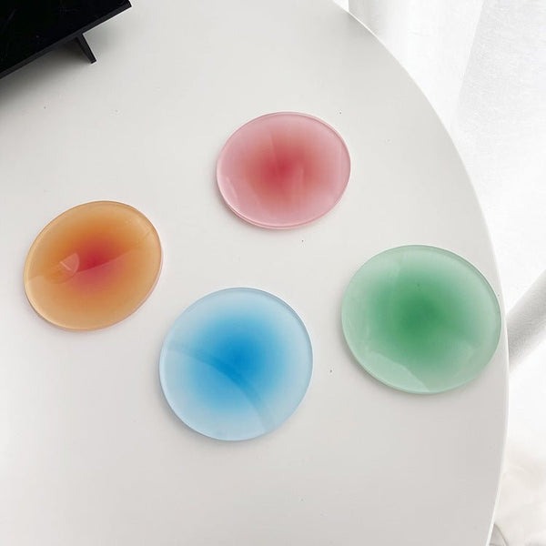 Sunset Gradient Acrylic Coasters Collection -- Delicors