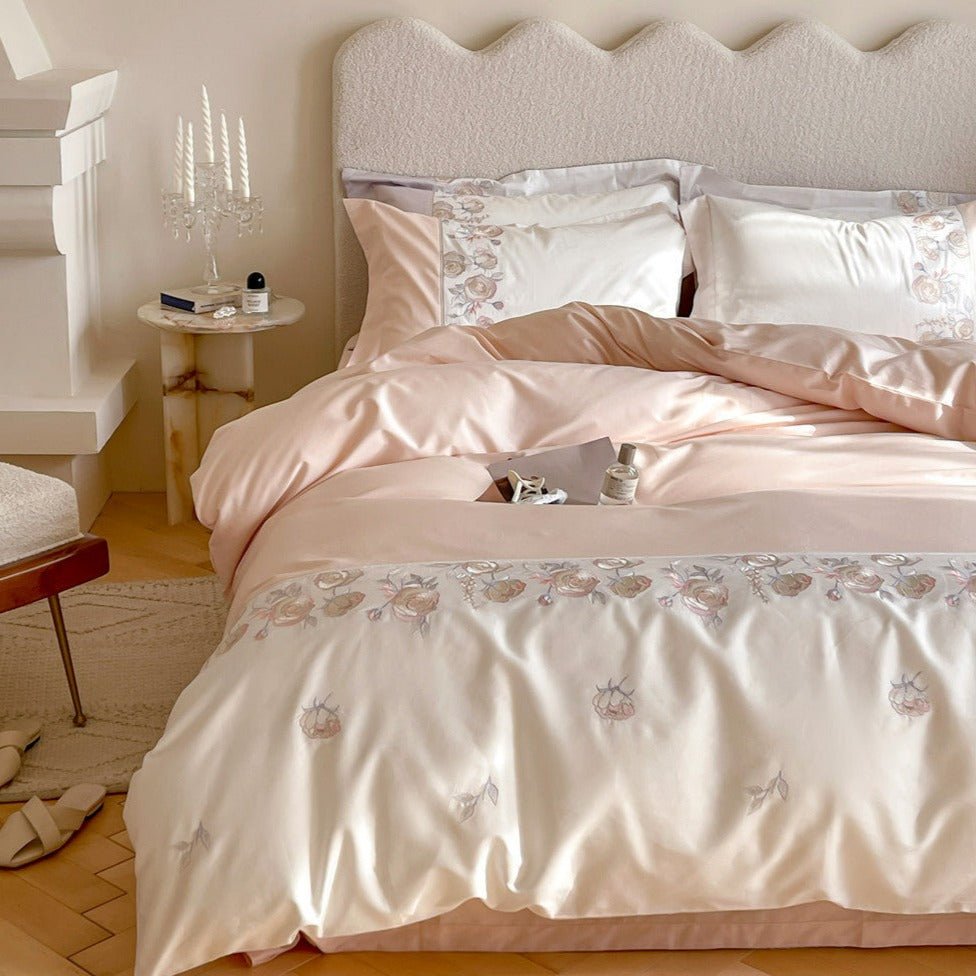 Sweet Blush Peony Bedding Set -Bedding- Delicors