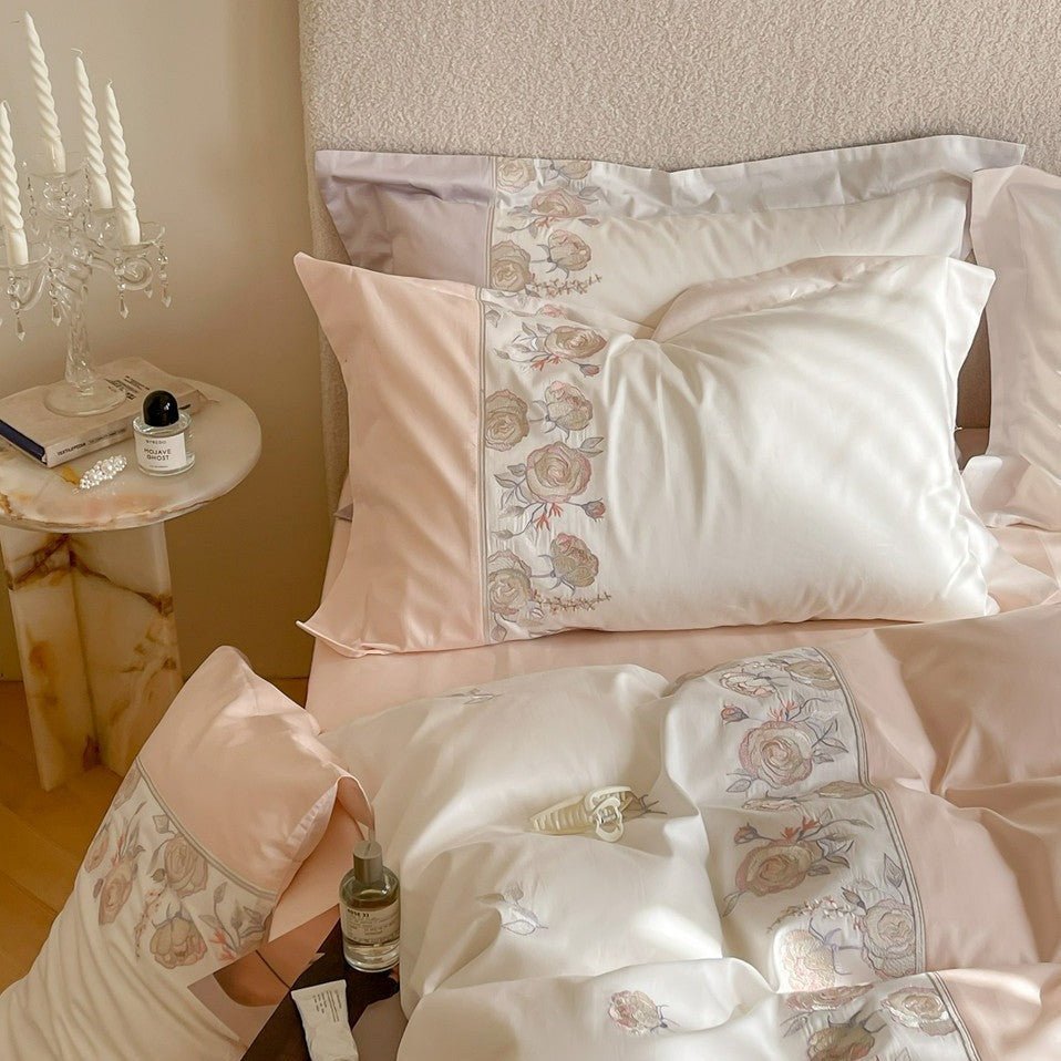 Sweet Blush Peony Bedding Set -Bedding- Delicors