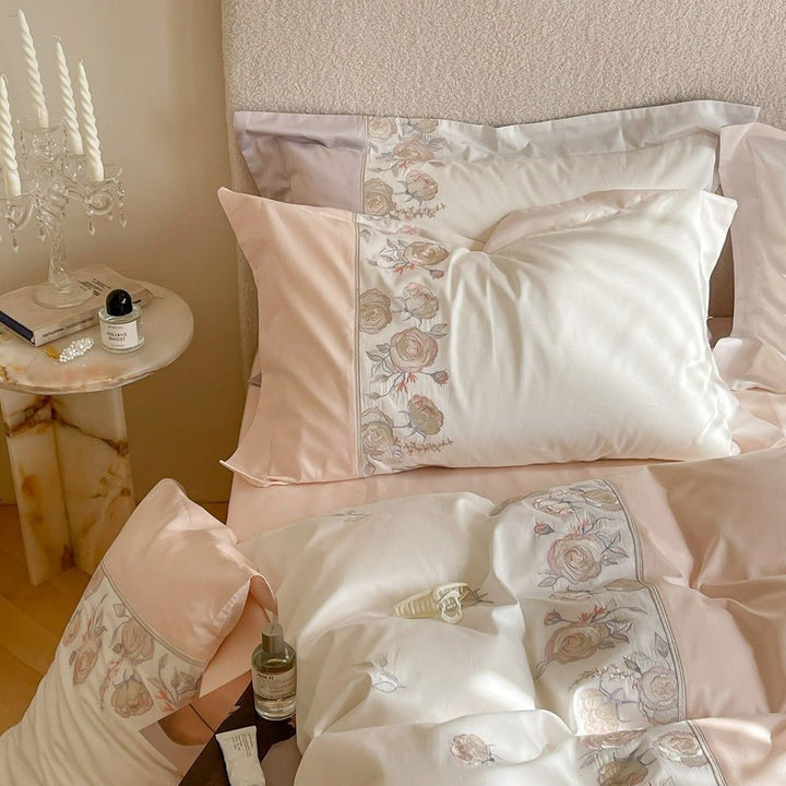 Sweet Blush Peony Bedding Set -Bedding- Delicors