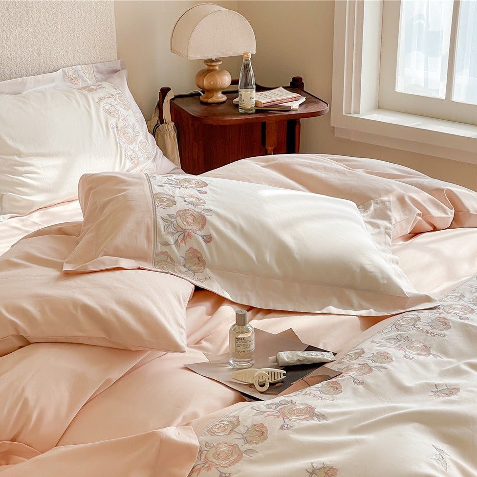 Sweet Blush Peony Bedding Set -Bedding- Delicors