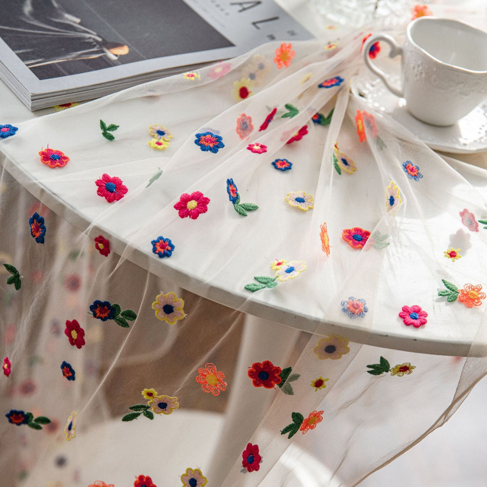 Sweeter Things Embroidered Lace Table Cloth Collection -- Delicors