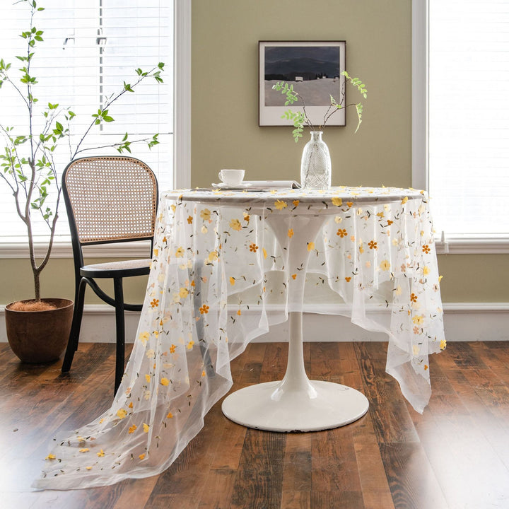Sweeter Things Embroidered Lace Table Cloth Collection -Table Cloth- Delicors