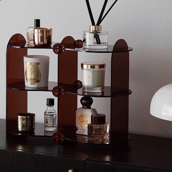 Three-Story Wavy Acrylic Organizer -Tray- Delicors
