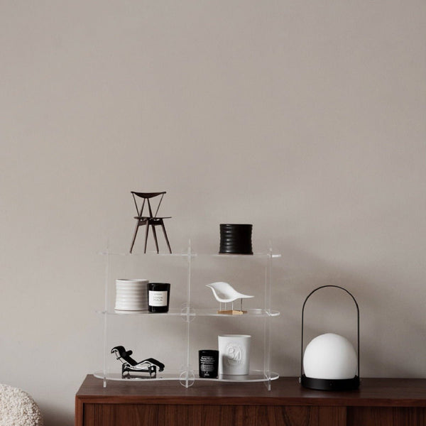 Three-Story Wavy Acrylic Organizer -Tray- Delicors