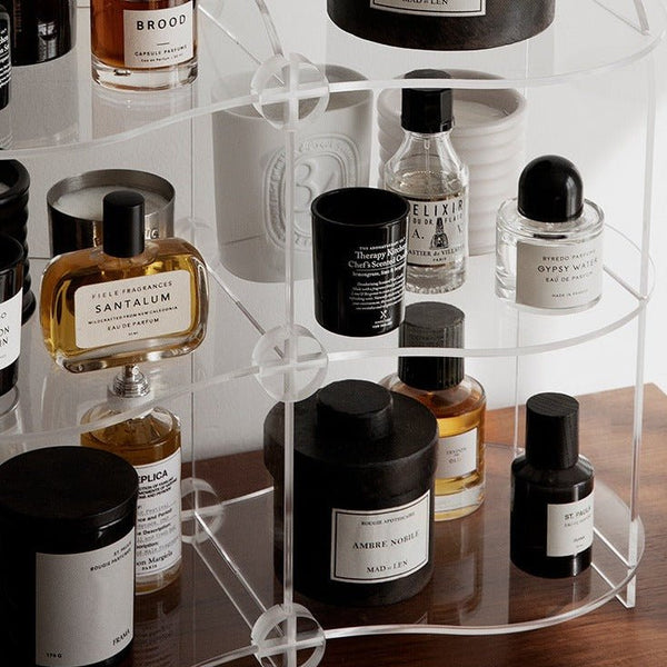 Three-Story Wavy Acrylic Organizer -Tray- Delicors