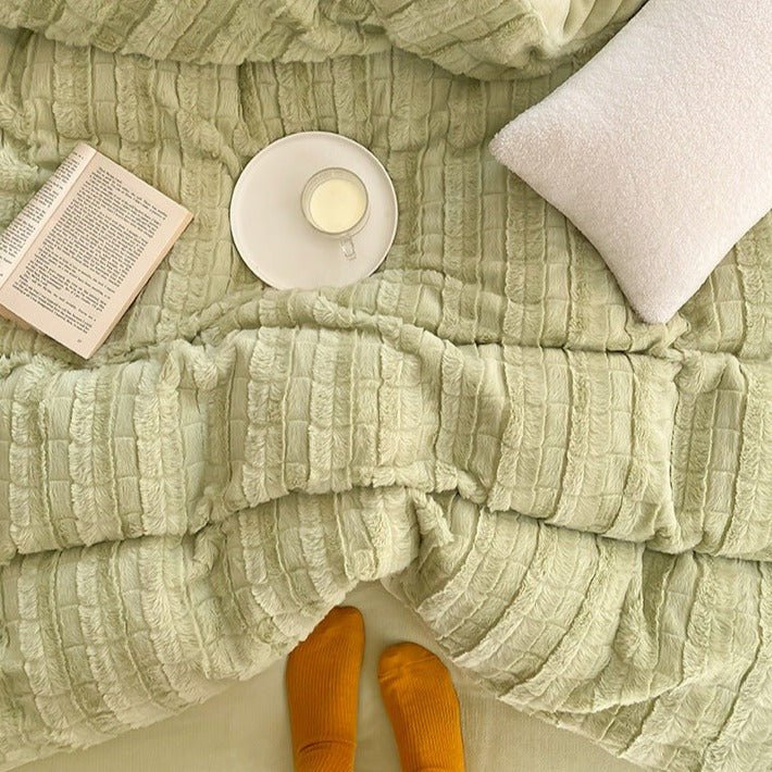 Tonal Striped Bedding Set -Bedding- Delicors