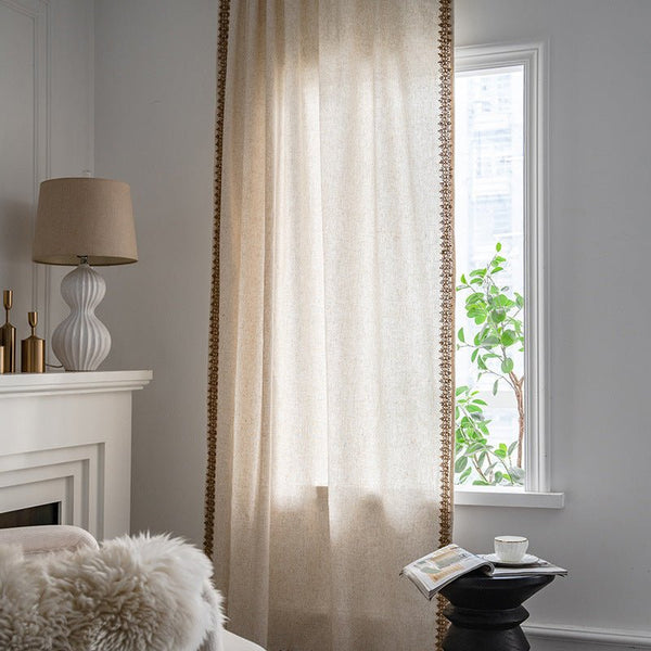 Tonal Twine Curtain -Curtain- Delicors