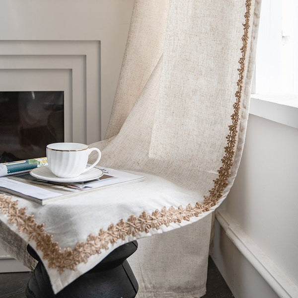 Tonal Twine Curtain -Curtain- Delicors
