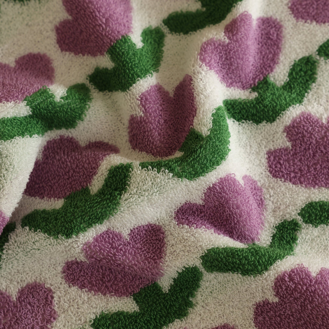 Tulip Heart Towel Set -- Delicors