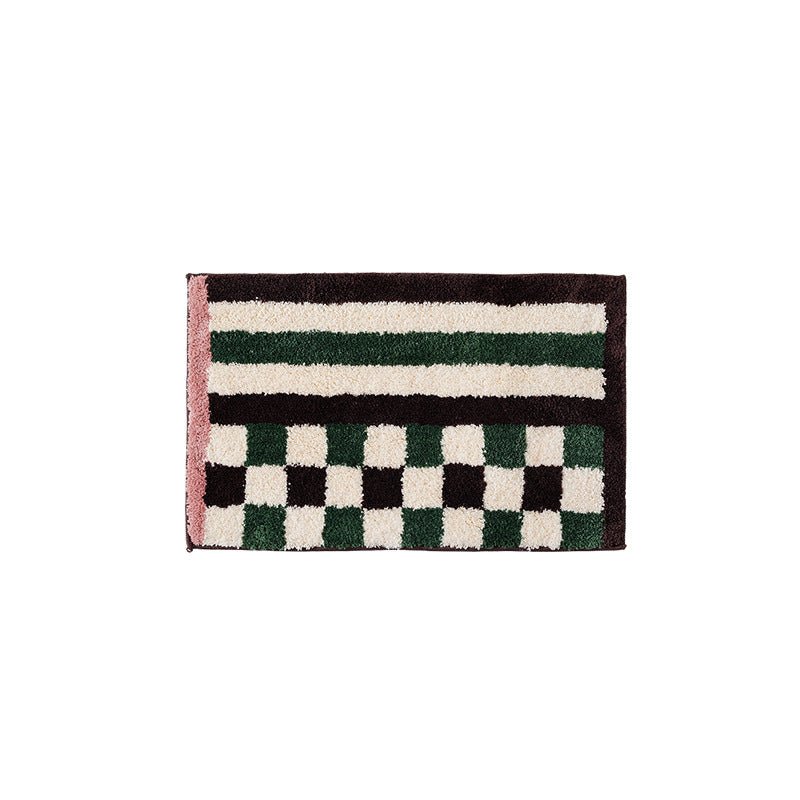 Vibrant Checkered Revival Bath Mat -Bath Mats & Rugs- Delicors