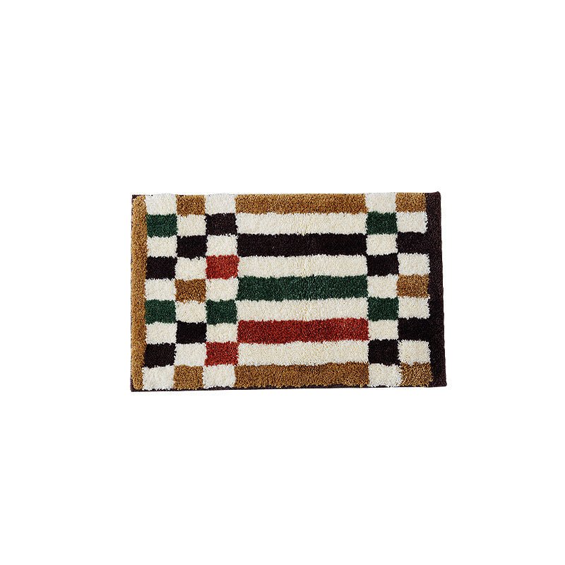 Vibrant Checkered Revival Bath Mat -Bath Mats & Rugs- Delicors