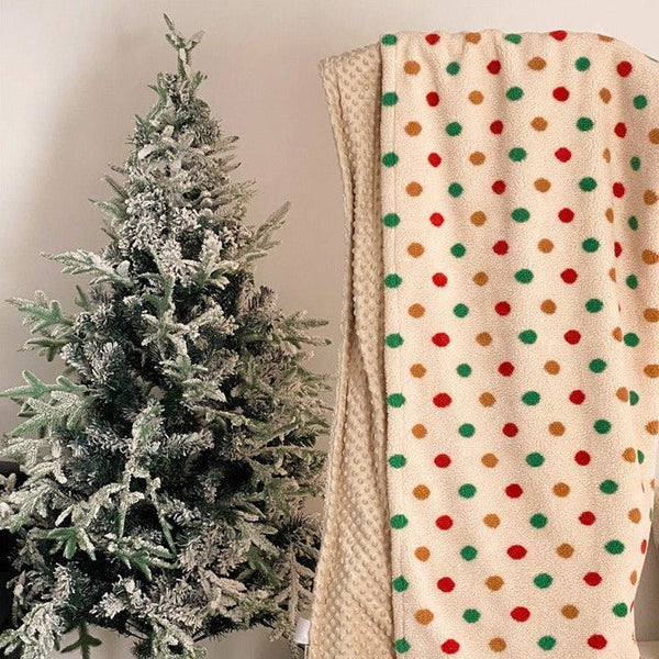 Vibrant Polka Blanket -Throw- Delicors
