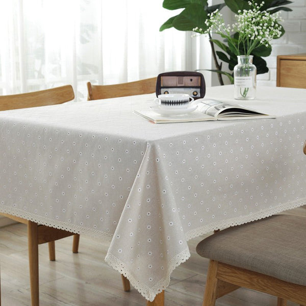 Vintage Flower Tablecloth -Table Cloth- Delicors