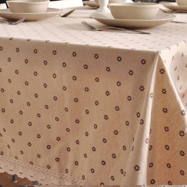 Vintage Flower Tablecloth -Table Cloth- Delicors