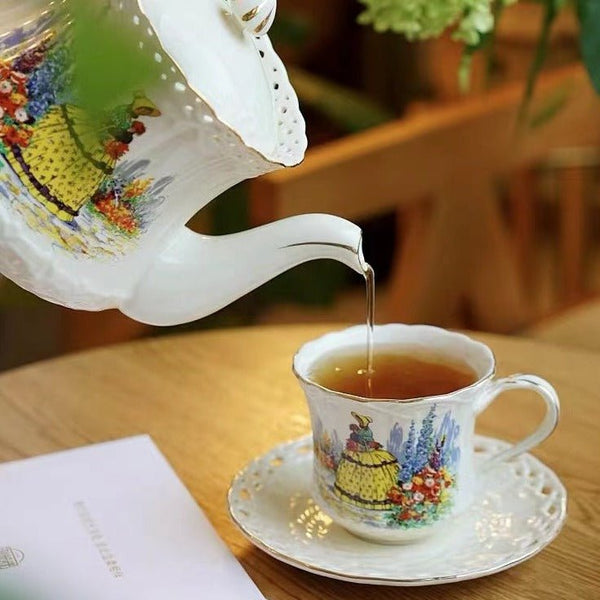 Vintage Garden Teacup & Pot Collection -Dinnerware- Delicors