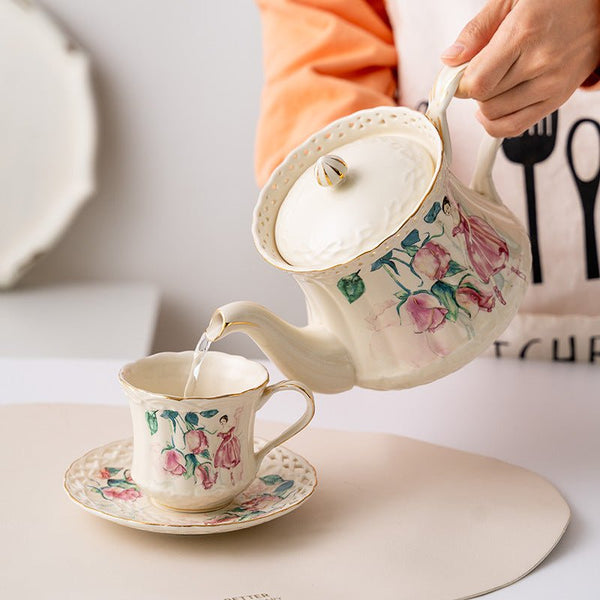 Vintage Garden Teacup & Pot Collection -Dinnerware- Delicors