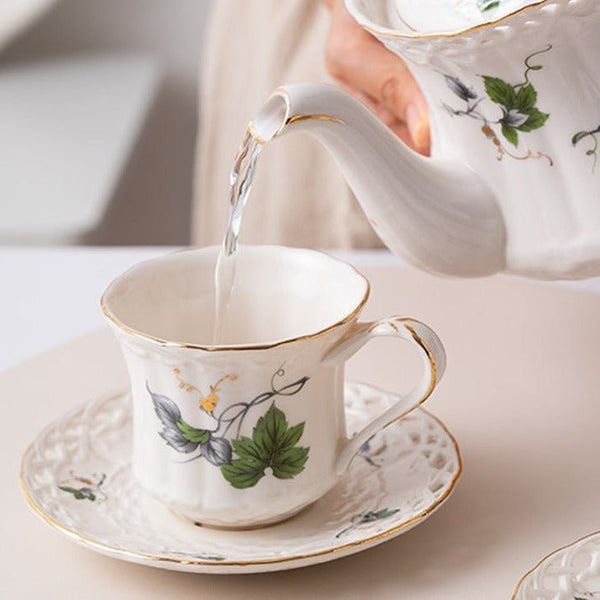 Vintage Garden Teacup & Pot Collection -Dinnerware- Delicors