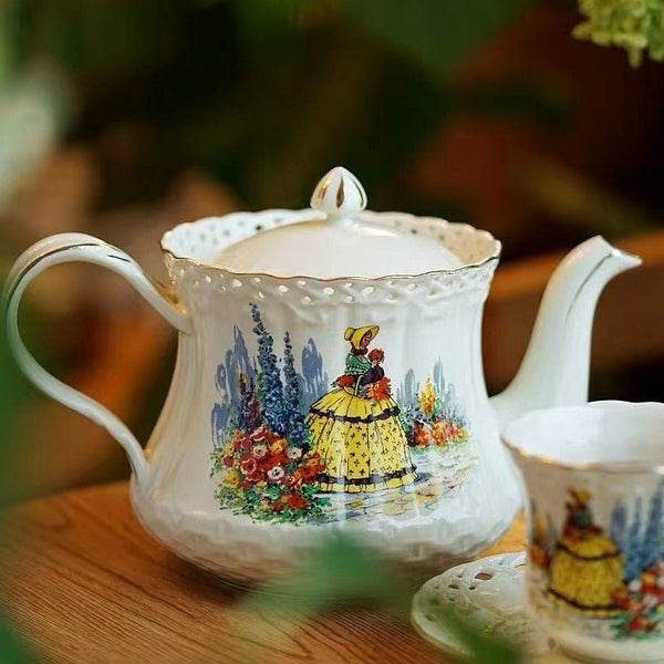 Vintage Garden Teacup & Pot Collection -Dinnerware- Delicors