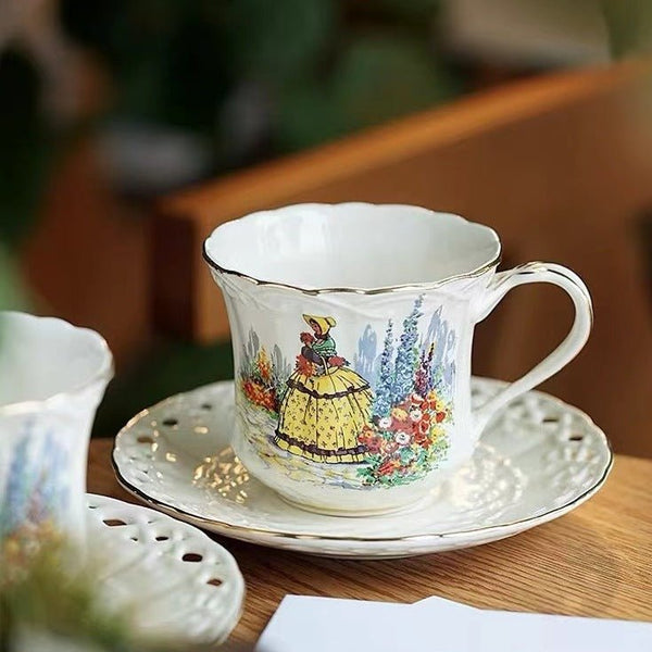 Vintage Garden Teacup & Pot Collection -Dinnerware- Delicors