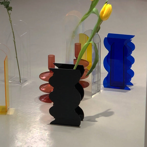 Wavy Acrylic Vase Collection -- Delicors