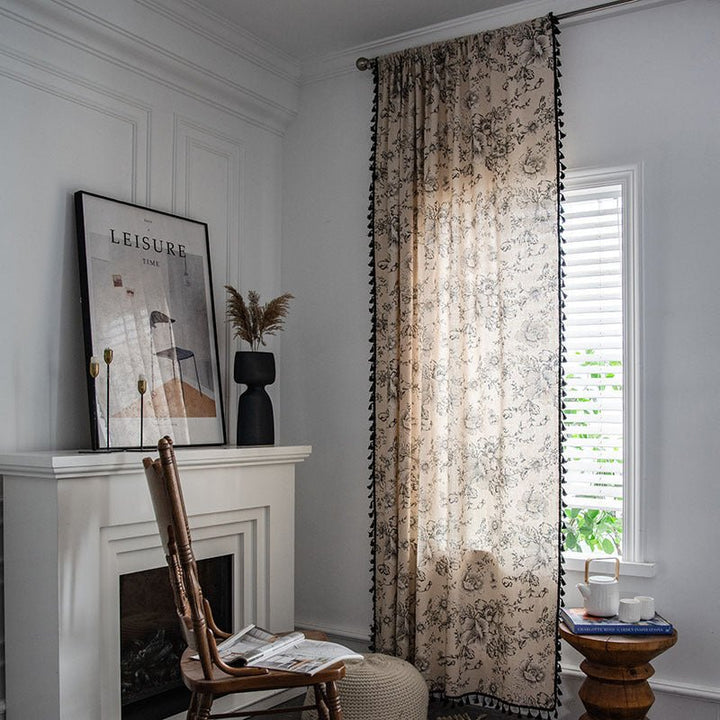 Webster Floral Curtain -Curtain- Delicors