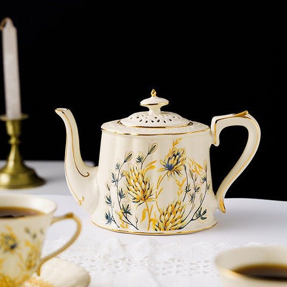 Wheatfields Teacup & Pot Set -Dinnerware- Delicors