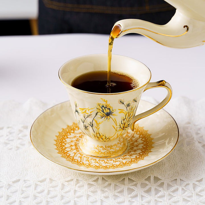 Wheatfields Teacup & Pot Set -Dinnerware- Delicors