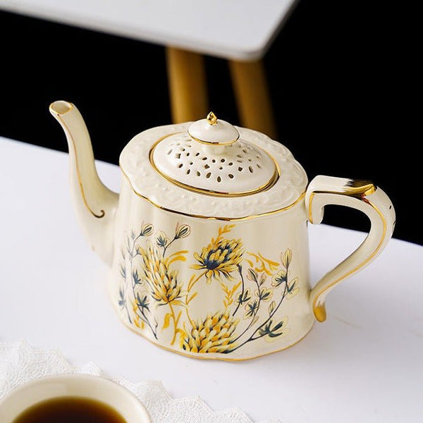 Wheatfields Teacup & Pot Set -Dinnerware- Delicors