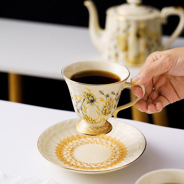 Wheatfields Teacup & Pot Set -Dinnerware- Delicors