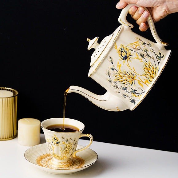 Wheatfields Teacup & Pot Set -Dinnerware- Delicors
