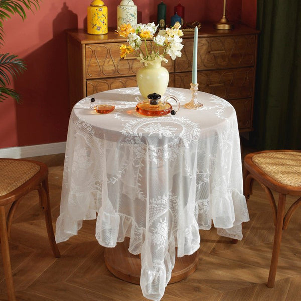 Whimsical Lace Tablecloth -Table Cloth- Delicors
