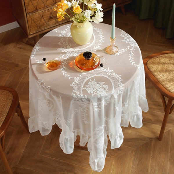 Whimsical Lace Tablecloth -Table Cloth- Delicors