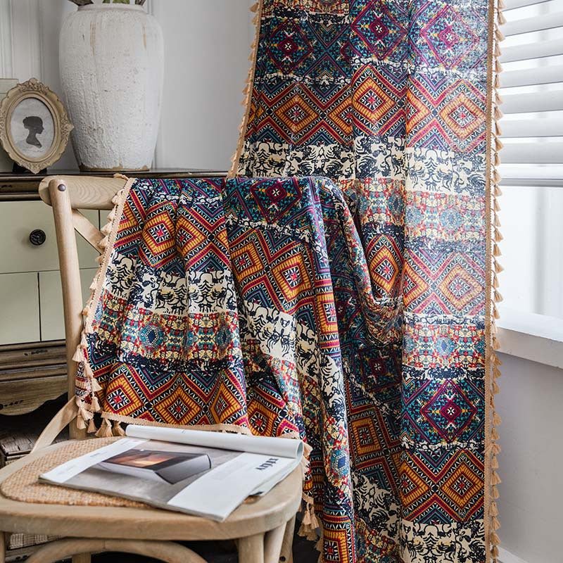 Wild Dreams Patterned Curtain -Curtain- Delicors