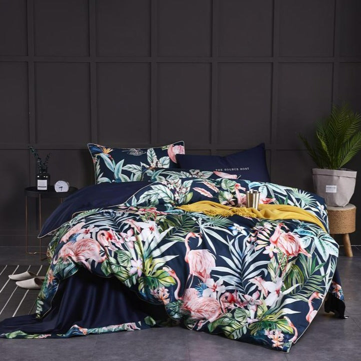 Wild Flamingo Bedding Set -- Delicors