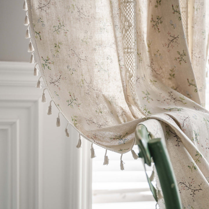 Wild Floral Lace Curtain -Curtain- Delicors