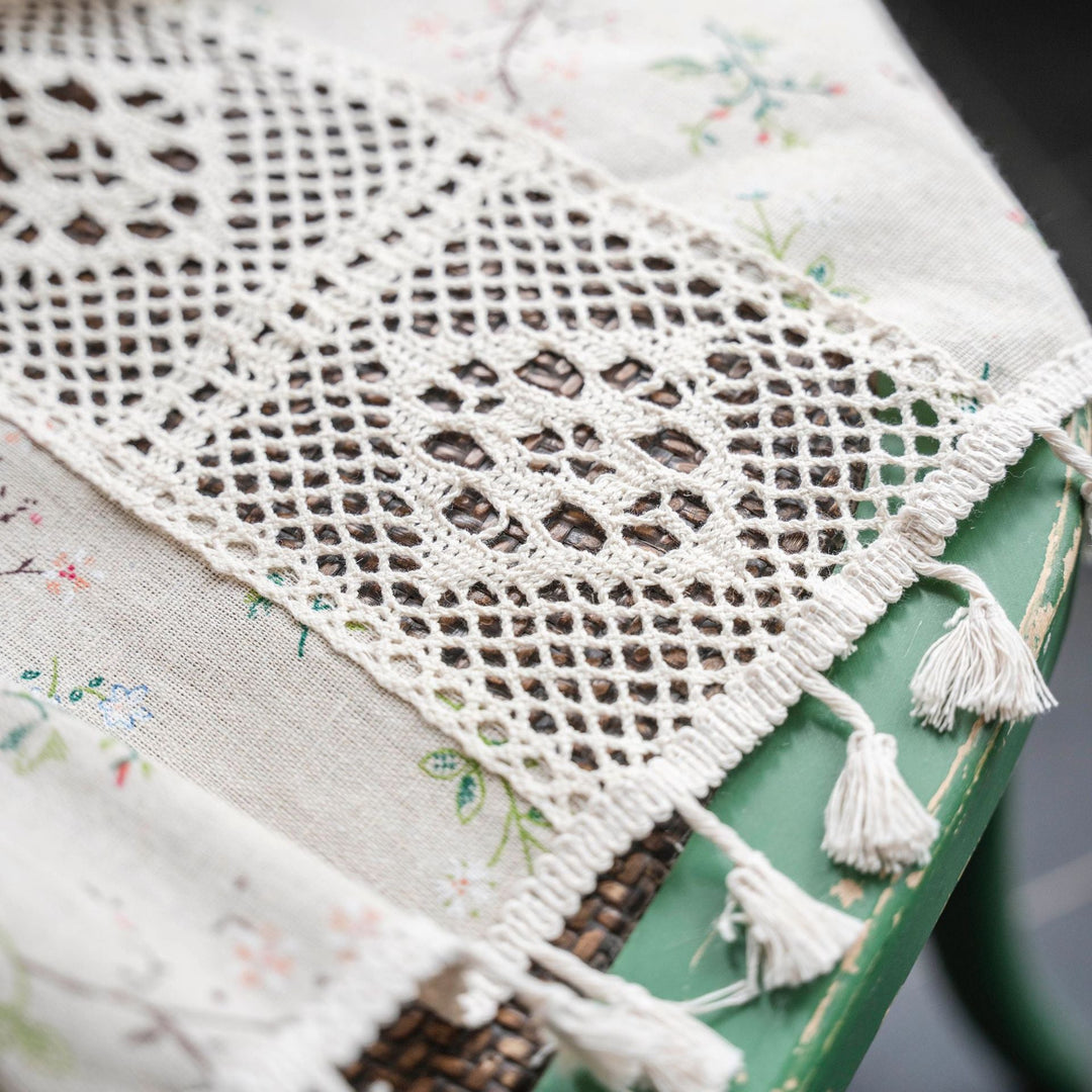 Wild Floral Lace Curtain -Curtain- Delicors