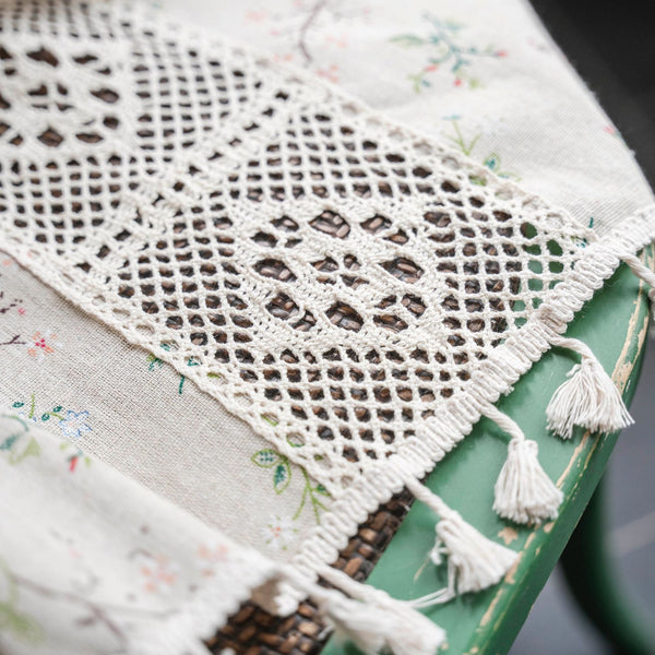 Wild Floral Lace Curtain -Curtain- Delicors