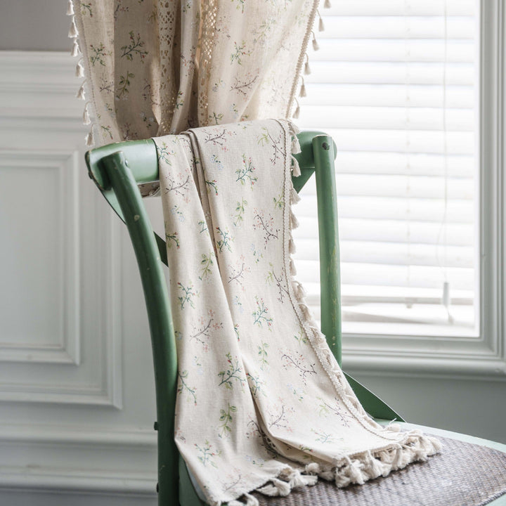 Wild Floral Lace Curtain -Curtain- Delicors