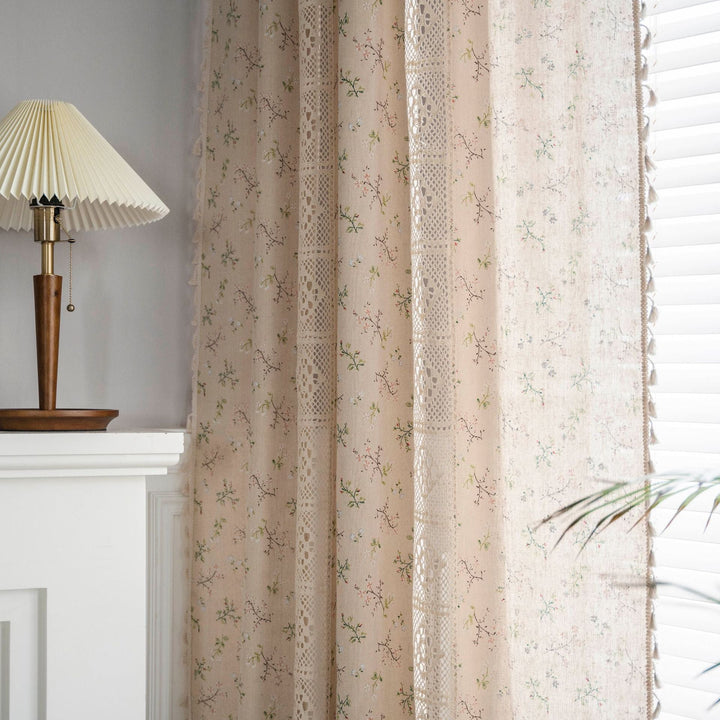 Wild Floral Lace Curtain -Curtain- Delicors